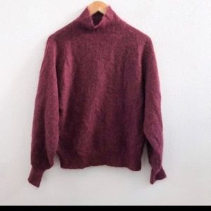 7 for all mankind wool/mohair red sweater